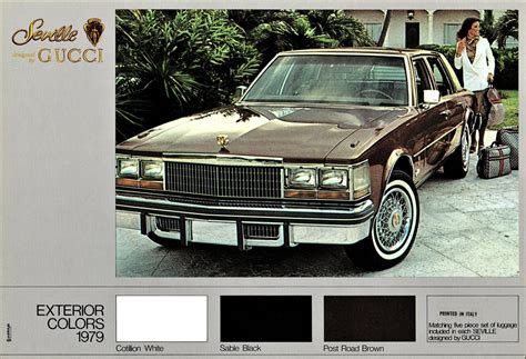 cadillac seville designed by gucci|Gucci Cadillac Seville 1979.